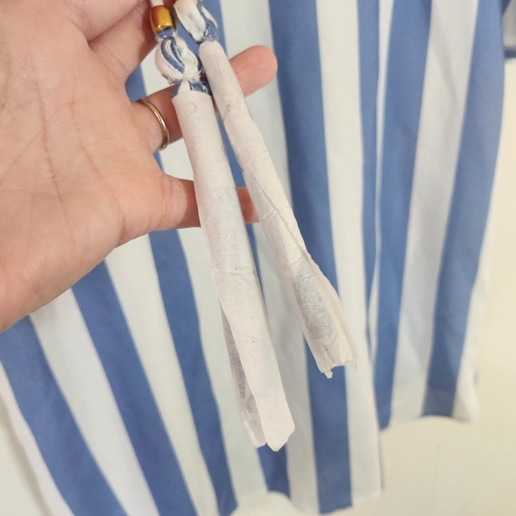 Soft Surroundings Main Sail Tunic Blue White Striped Photo Shoot Sample Petite S - Picture 9 of 16